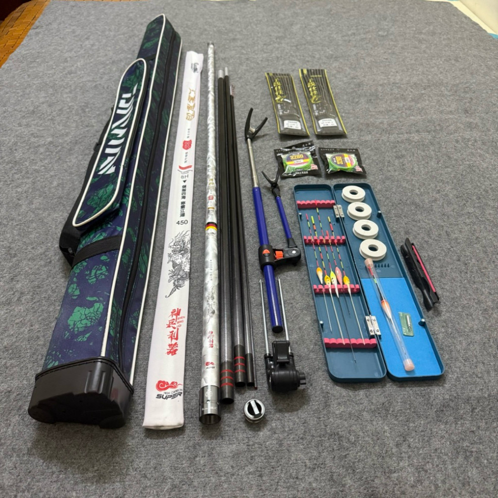 Bộ Combo Lục Mạch Thần Kiếm 8H Chuyên Săn Hàng cần dài 7m2 cần tải cá 1 đến 12kg kjagg