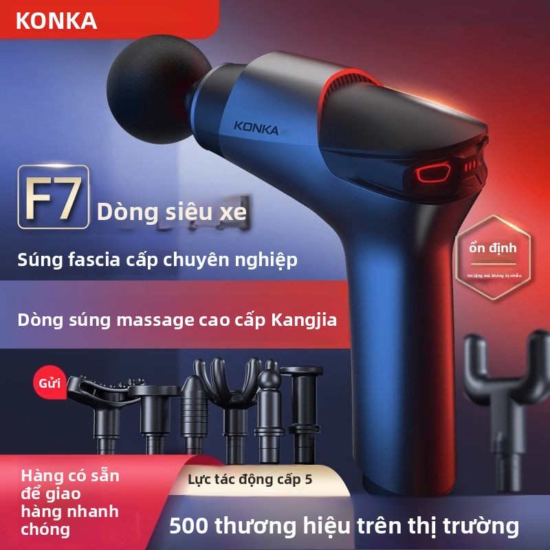 Súng massage fascia cấp chuyên nghiệp Konka F7Máy mát xa điện cầm tay mini yên tĩnh cho nam và nữ