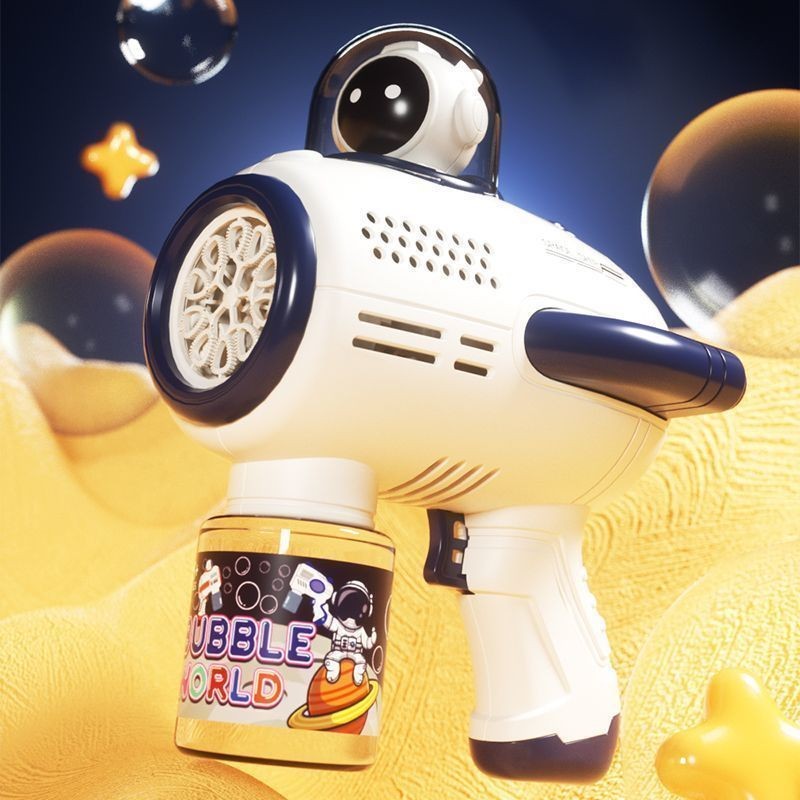 【Bong bóng nhiều màu sắc】Spaceman Bubble Gun Phi Hành Gia Mới Bong Bóng Điện Đồ Chơi Không Gian Hoàn