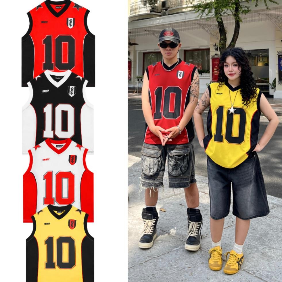 ÁO TANKTOP BÓNG RỔ SỐ 10 FORM OVERSIZE UNISEX ( A10 )