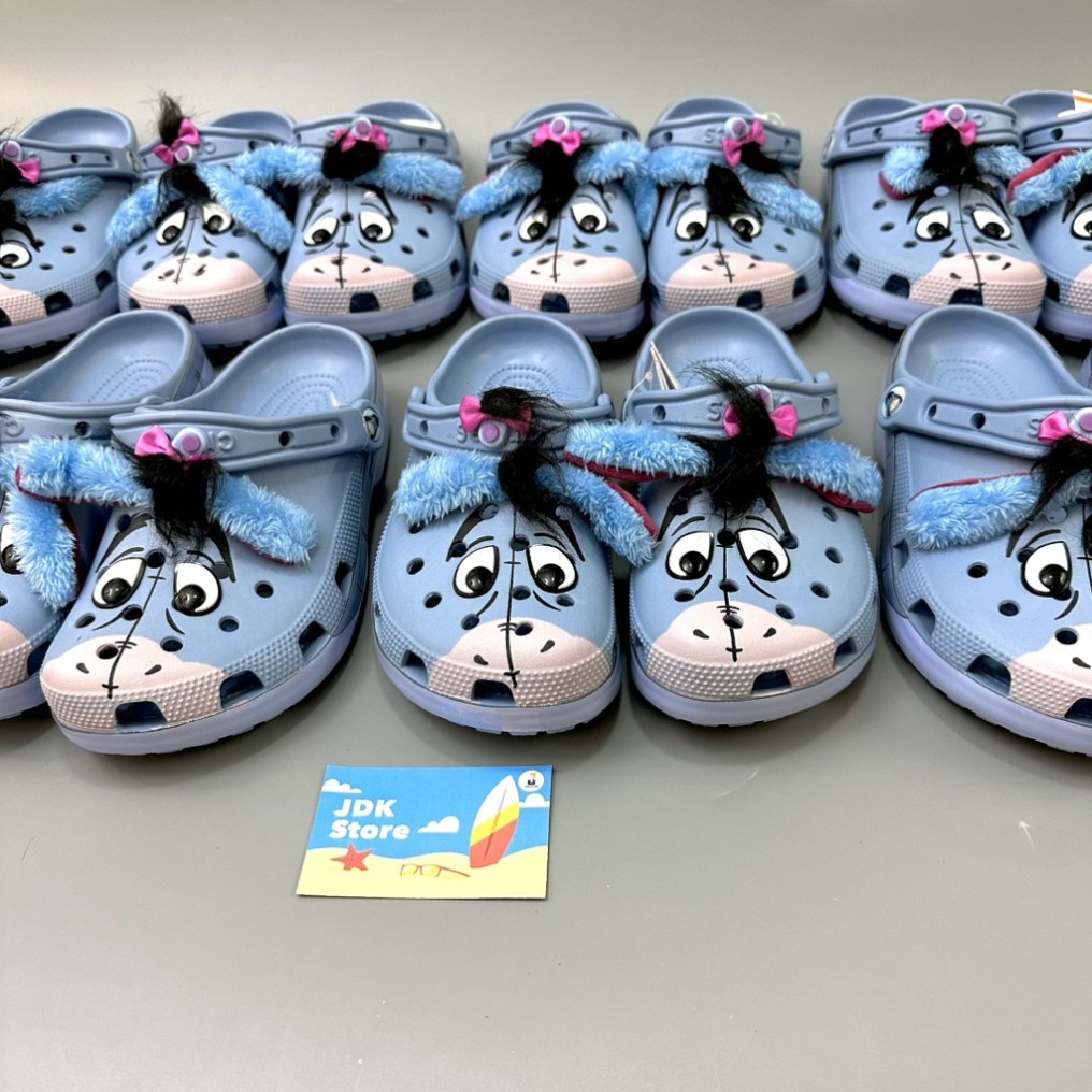 JDK Store_Dép Sục Họa Tiết Lừa Xanh "Pooh Eeyore"