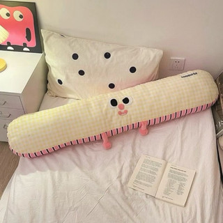 Gối ôm dài 90cm tone caro siêu dễ thương hoạ tiết hoạt hình cutee