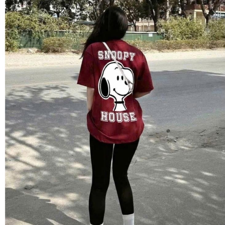 Áo phông nữ  CÚN ĐỎ form rộng, Áo thun nữ COTTON THOÁNG MÁT UT