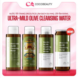 Nước Tẩy Trang DrCeutics Ultra-mild Olive Cleansing Water Làm Sạch Dịu Nhẹ, Cấp Ẩm 310ml/500ml