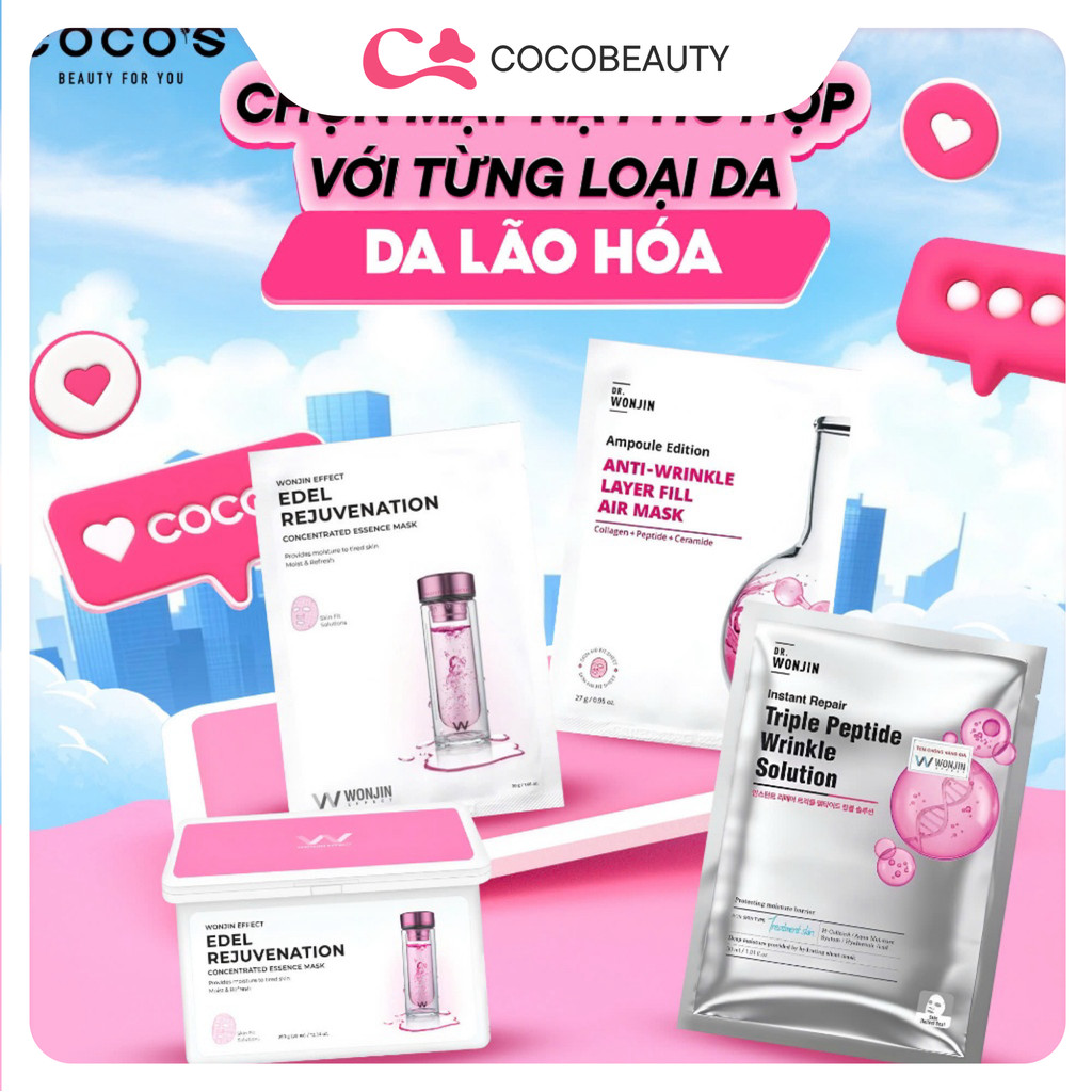 Mặt Nạ Wonjin Cấp Ẩm, Làm Dịu, Cung Cấp Collagen 27g/ 30g | BigBuy360 - bigbuy360.vn