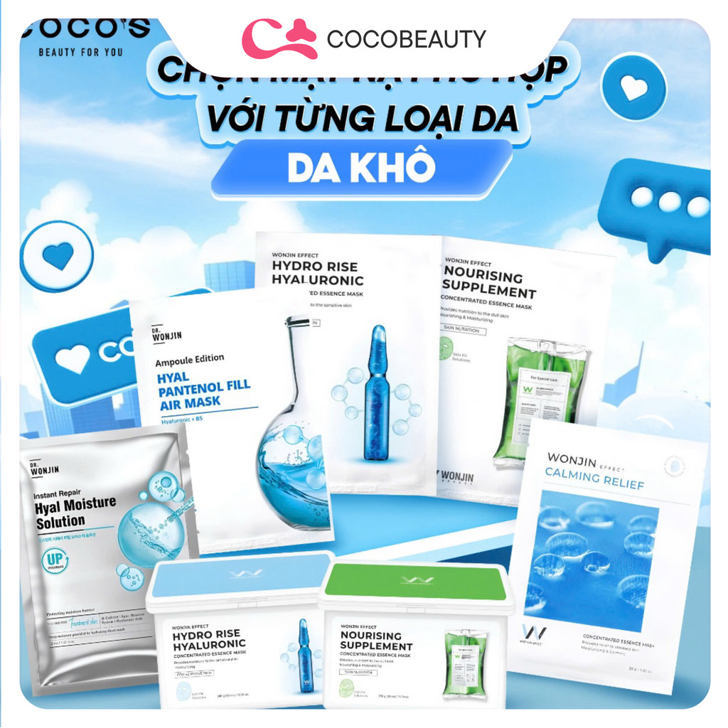 Mặt Nạ Wonjin Cấp Ẩm, Làm Dịu, Cung Cấp Collagen 27g/ 30g | BigBuy360 - bigbuy360.vn