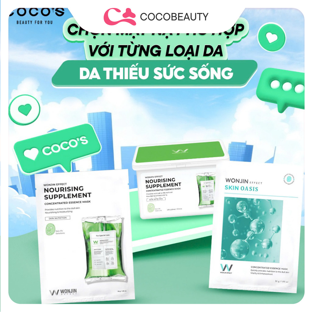 Mặt Nạ Wonjin Cấp Ẩm, Làm Dịu, Cung Cấp Collagen 27g/ 30g | BigBuy360 - bigbuy360.vn