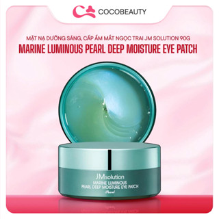  Mặt Nạ Mắt JM solution Marine Luminous Pearl Deep Moisture Eye Patch 90g - Hộp Xanh  Ngọc Trai  