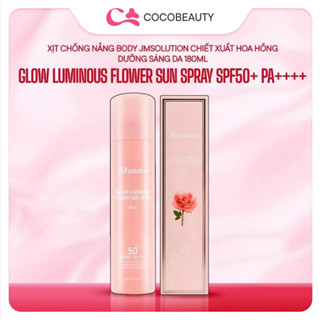 Xịt Chống Nắng Body Ngừa Lão Hóa Bảo Vệ Da Jm solution Glow Luminous Sun Spray 180ml - Chai Hồng