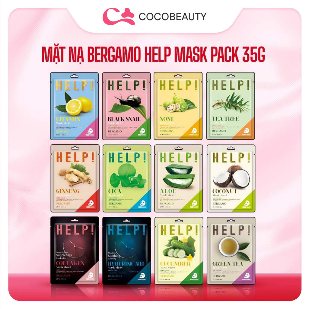 Mặt Nạ Bergamo Help Mask Pack 35g