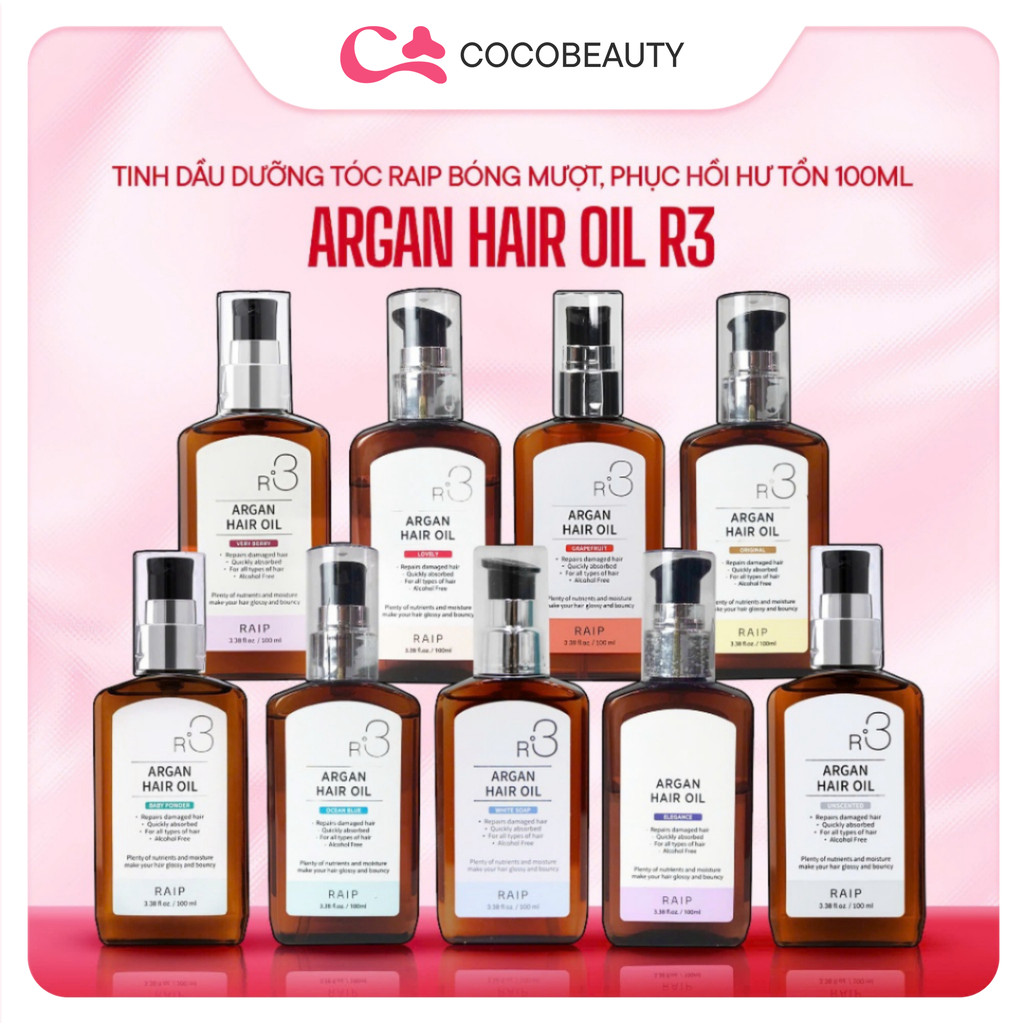 Tinh dầu dưỡng tóc Raip Argan Hair Oil R3 100ml | BigBuy360 - bigbuy360.vn