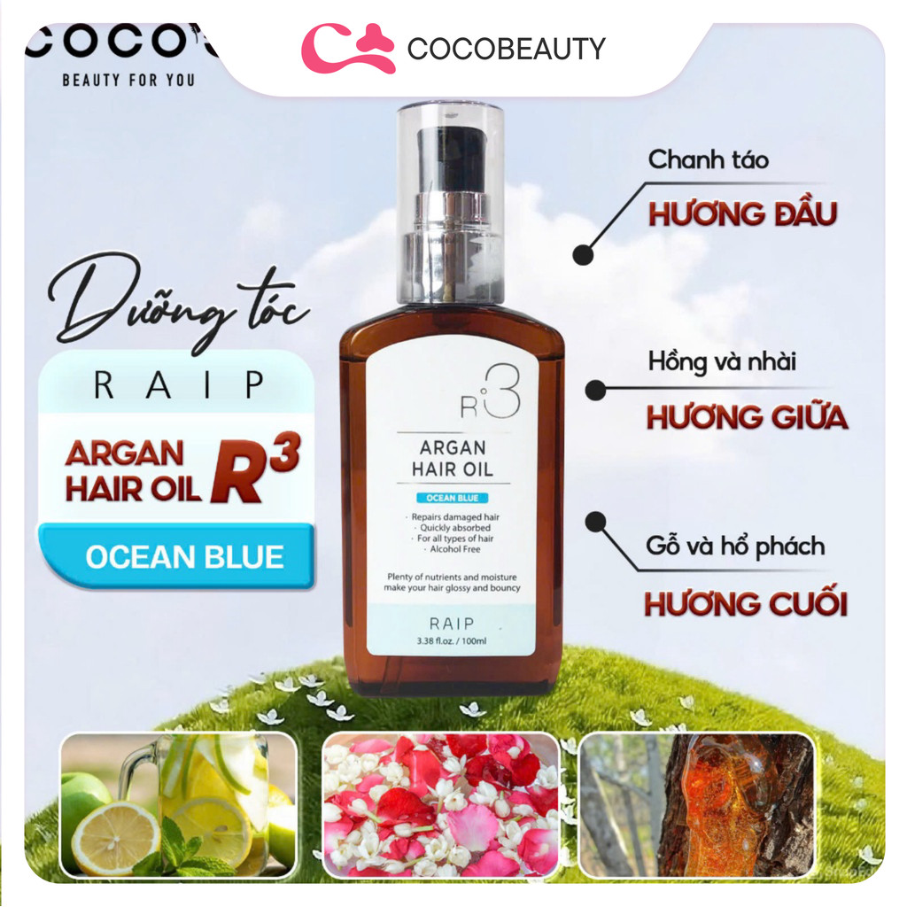 Tinh dầu dưỡng tóc Raip Argan Hair Oil R3 100ml | BigBuy360 - bigbuy360.vn