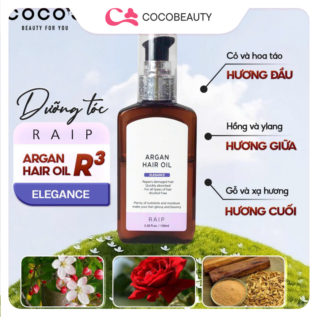 Tinh dầu dưỡng tóc Raip Argan Hair Oil R3 100ml | BigBuy360 - bigbuy360.vn