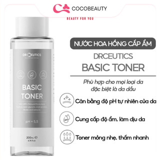 Nước Cân Bằng Da DrCeutics Basic Toner Nước cân bằng Làm Dịu Da 200ml