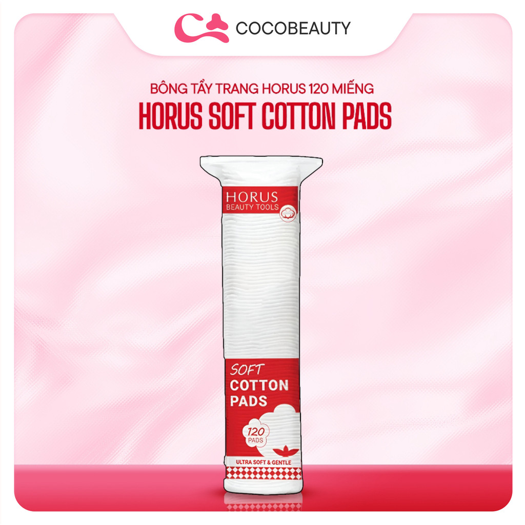 Bông Tẩy Trang Horus Soft Cotton Pads 120 pads