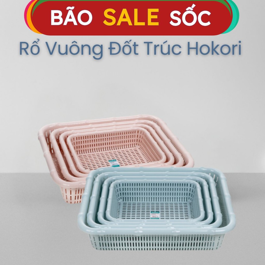 sẵn] Rổ nhựa vuông đốt trúc .Khay nhựa đựng đồ đa năng nhà tắm,nhà bếp,văn phòng.khay nhựa đựng đồ R