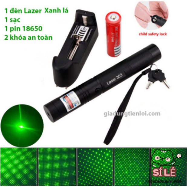 ```Đèn pin laser 303 - Đèn laze chiếu xa lý tưởng cho các hoạt động ngoài trời, tầm chiếu xa hàng km
