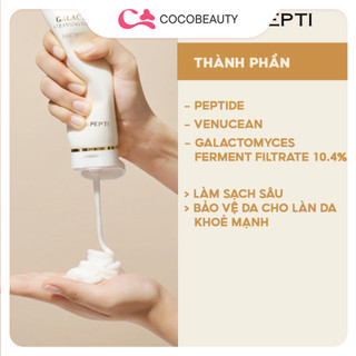 Sữa Rửa Mặt Tạo Bọt Dr.Pepti Galacto Cleansing Foam 110ml