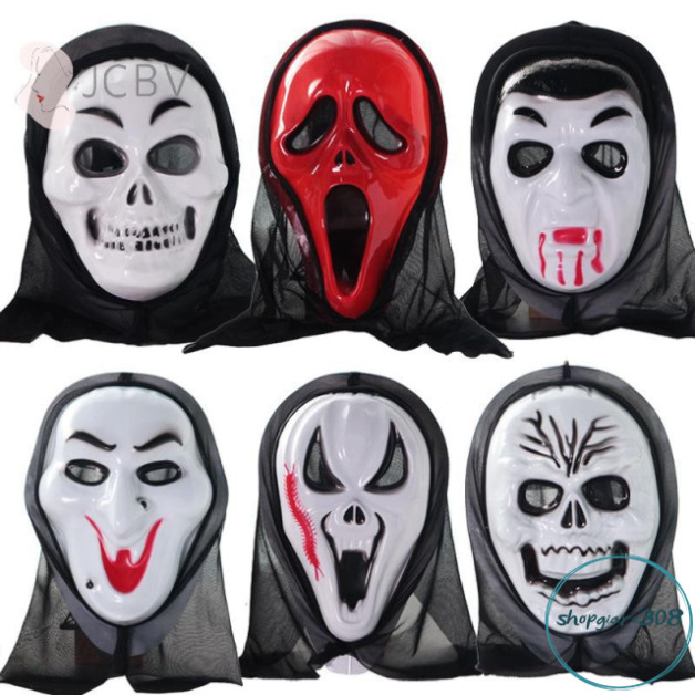 ```[JCBV] Mặt Nạ Hóa Trang Nửa Mặt Quỷ Kinh Dị Dành Cho Ngày Halloween```
