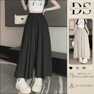 Quần Giả Váy Dài Nữ Ống Rộng Suông Rộng Che Chân To – Quần Culottes Hàn Quốc Thời Trang Q35