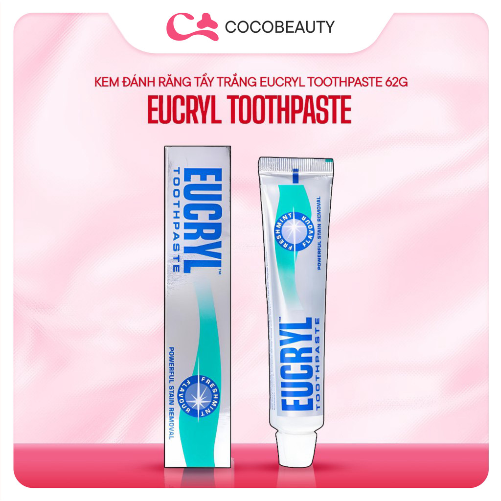Kem Đánh Răng Tẩy Trắng Eucryl Toothpaste 62g