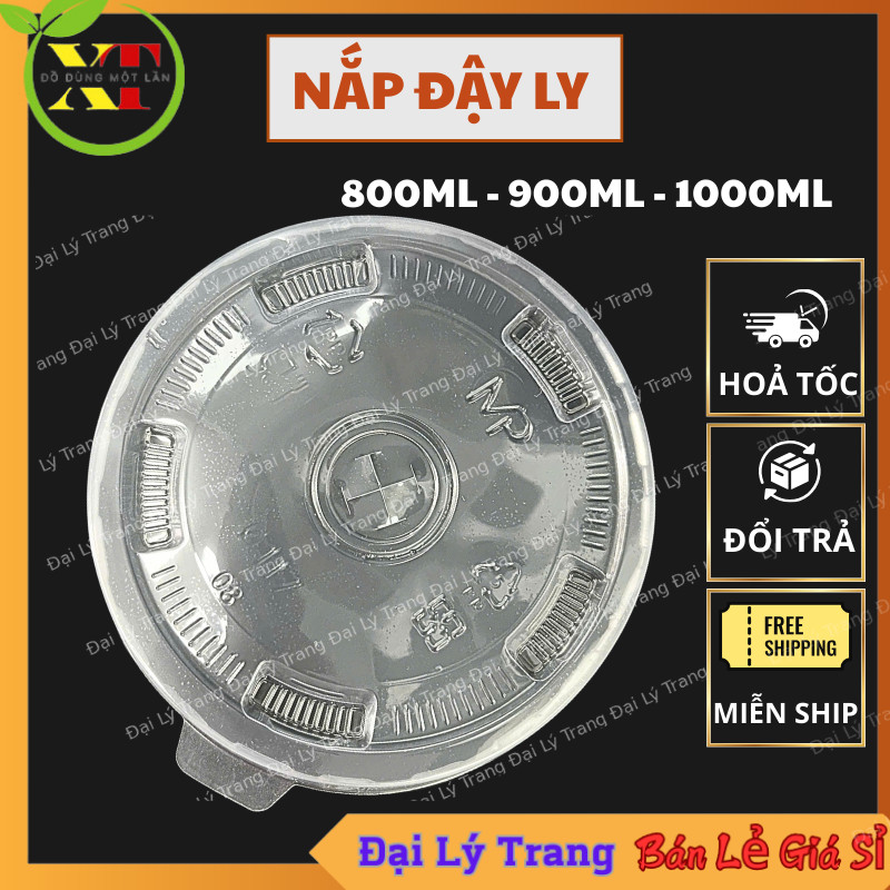 ( SET 500 ) Nắp ly PP 117 đậy ly 800ml - 900ml nước mía , rau má , nước ngọt _ đại Lý trang