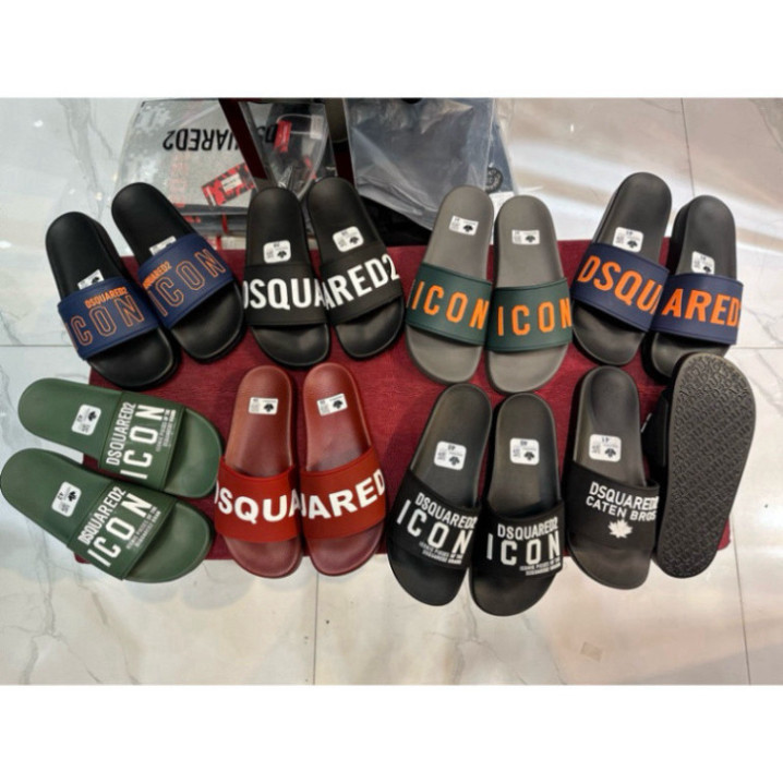 Dép lê quai ngang Dsq2 màu đỏ - mẫu dép Dsq2 Icon thời trang phong cách [có ảnh và video từ Monaco S