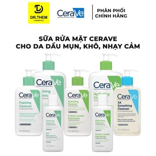 Sữa Rửa Mặt CERAVE Foarming & Hydrating Facial Cleanser Sạch Sâu, Dưỡng Ẩm 236ML 473ML