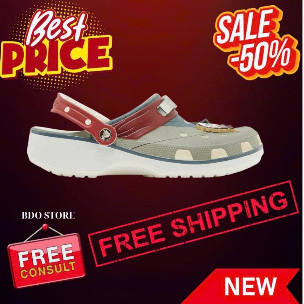 Dép Crocs thời trang phối charm nhân vật Naruto - phiên bản Akatsuki