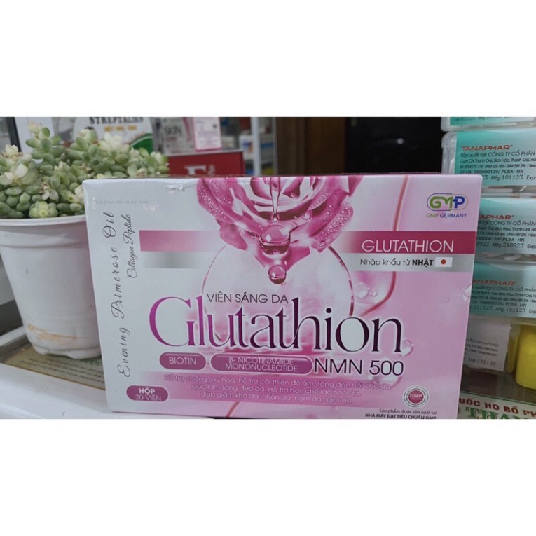 [CHÍNH HÃNG] Viên Uống Sáng Da Glutathion NMN 500 Hộp 30 Viên
