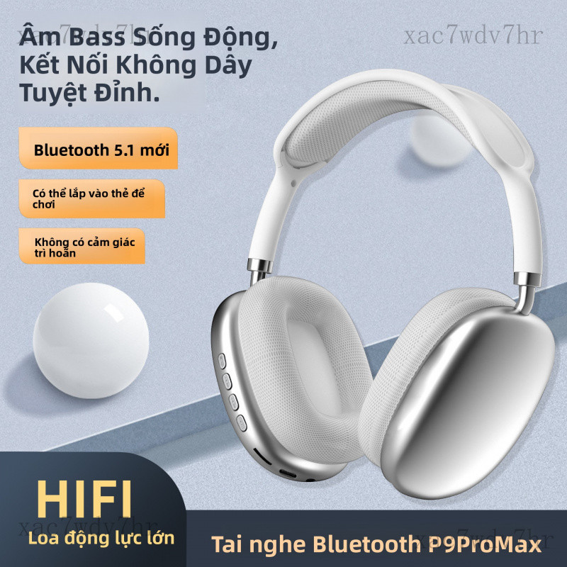 Tai nghe chụp tai Huaqiangbei P9 pro max Tai nghe Bluetooth không dây thoải mái, bền bỉ