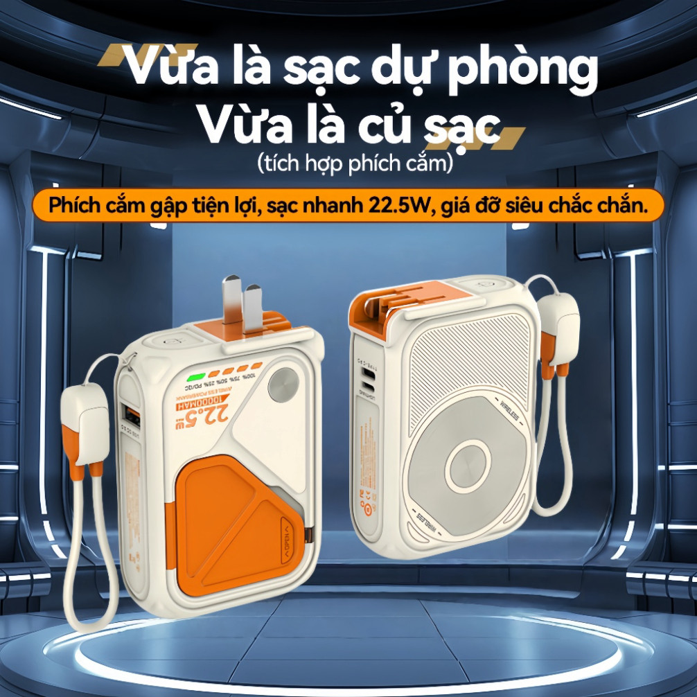 Sạc Dự Phòng,Củ Sạc Nhanh Chính Hãng , Hỗ Trợ Sạc Không Dây,Củ Sạc có chứng nhận CCC, Tháng PD22.5W SP01 | BigBuy360 - bigbuy360.vn