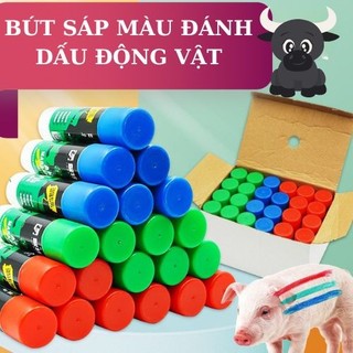 Bút Đánh Dấu Sáp Màu Chăn Nuôi 3 Cây Xanh Lá Đỏ Xanh Nước Biển – Dụng Cụ Đánh Dấu Gia Súc Gia Cầm
