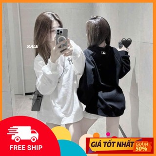  Áo NỈ NY Brand Form Rộng Tay Dài Vải Nỉ Bông Dày Dặn = Áo sweater Nỉ 2 Da Tay Bo Phong Cách Nam Nữ Cao Cấp Hottrend 2024 