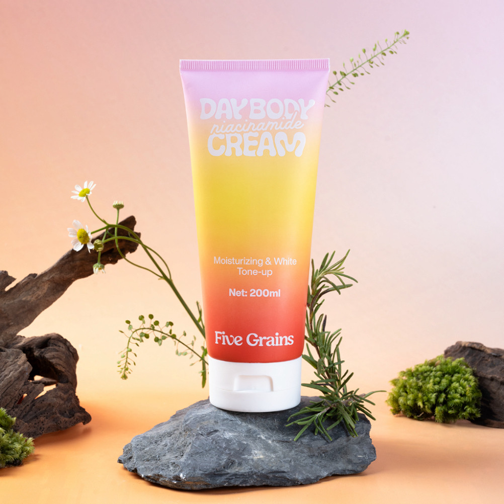 A  Kem dưỡng Five Grains trắng da Niacinamide, Alpha-Arbutin nâng tone ban ngày A