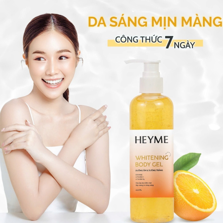 A  Gel dưỡng thể body HEYME cung cấp dưỡng ẩm cho da mịn màng rạng rỡ A