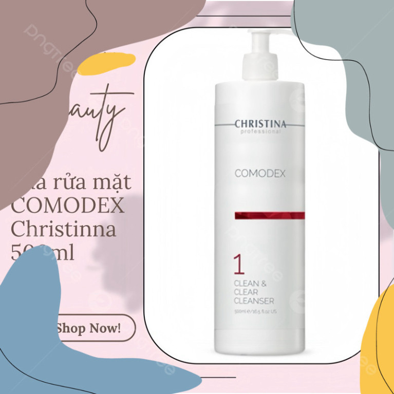 A  (Mẫu dùng thử) Sữa rửa mặt Comodex Clean & Clear Cleanser 500ml A