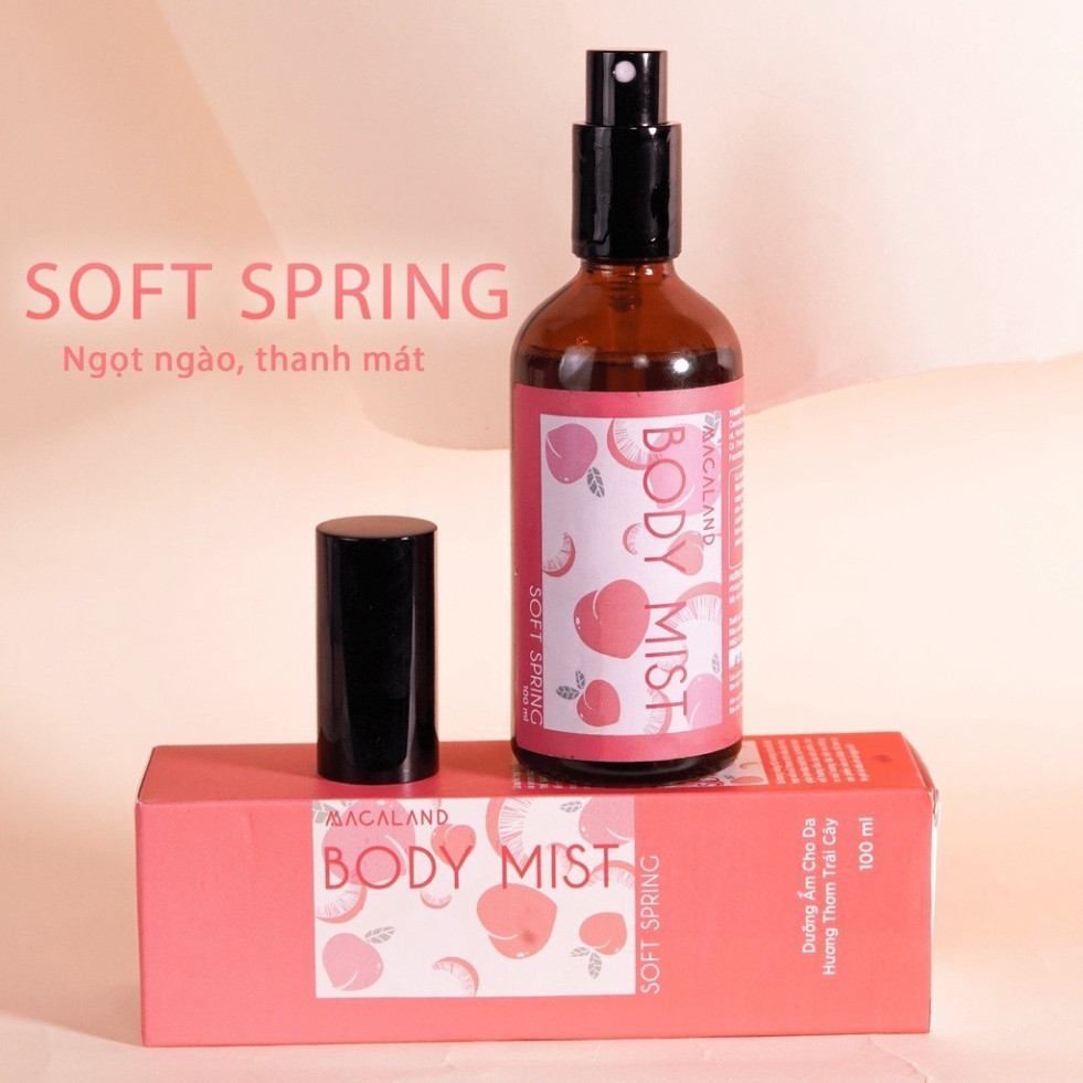 A  Body Mist xịt thơm toàn thân MACALAND hương thơm nước hoa kết hợp dưỡng ẩm da A