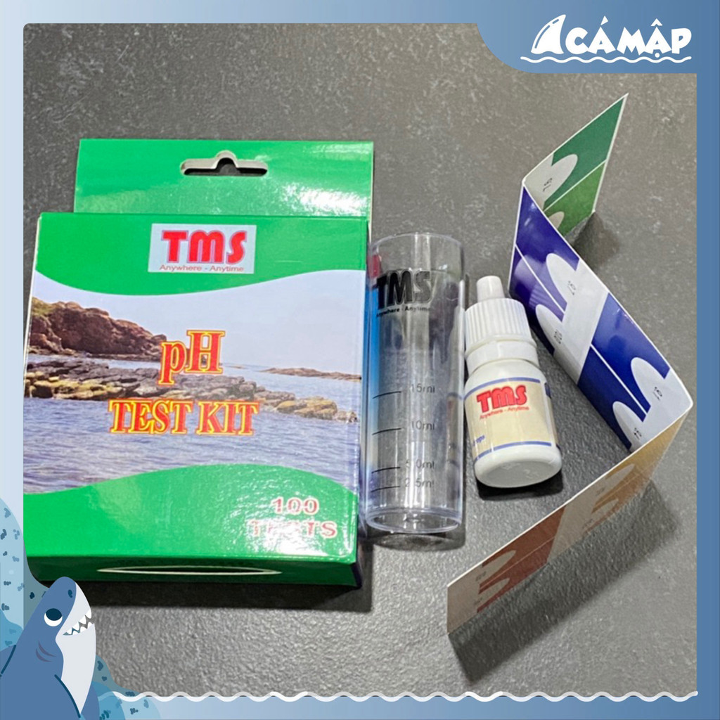 Test TMS Bộ Kiểm Tra TMS GH, NO3, NO3, NH4NH3, PH, PO4, FE Kiểm Tra Nước | Cá Mập Aqua