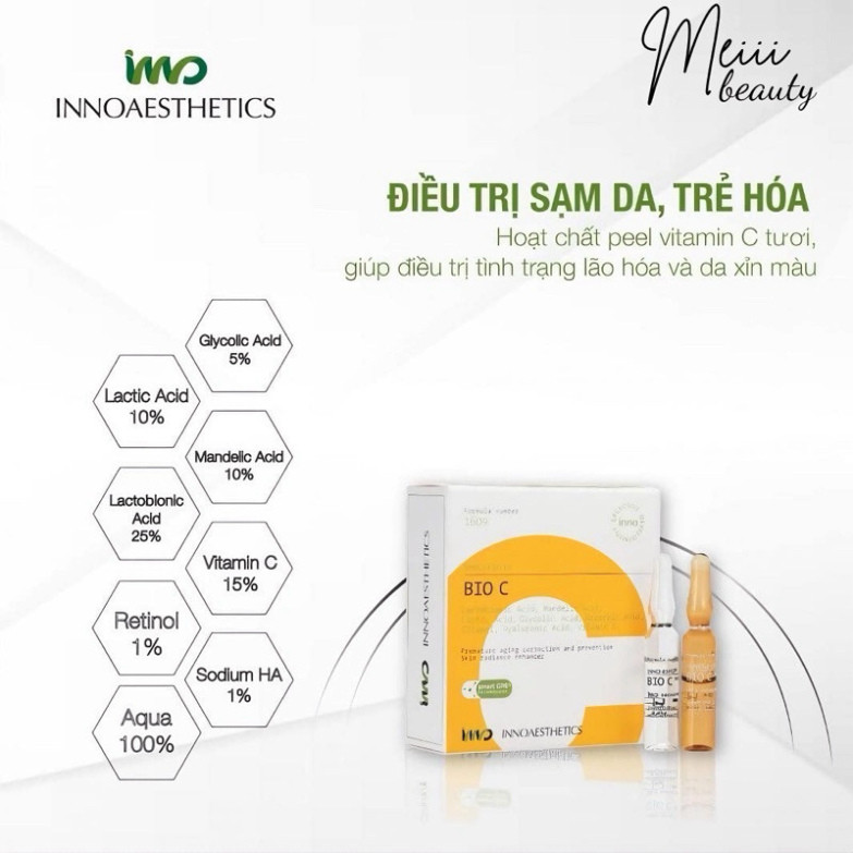 A  (Mẫu dùng thử) Hoạt chất Peel Vitamin C tươi Innoaesthetics - INNO EXFO BIO C căng bóng đều màu s