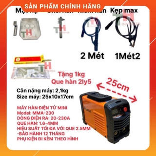  Máy hàn điện tử mini Jasic 200 thiết bị hàn que nhỏ gọn cho gia đình phù hợp que 2.5 và 3,2 