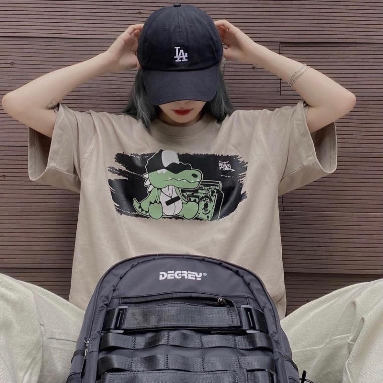 Áo Thun Unisex Tay Lỡ form rộng DEGREY màu NÂU thun cotton/Nam nữ unisex/Áo phông Jaystoree 🖤