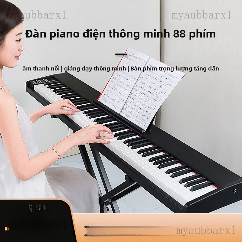 Đàn Piano Điện Gỗ cho Người Mới Bắt Đầu Đàn Piano Điện Đa Chức Năng Chuyên Nghiệp Hành Động Búa Dần 