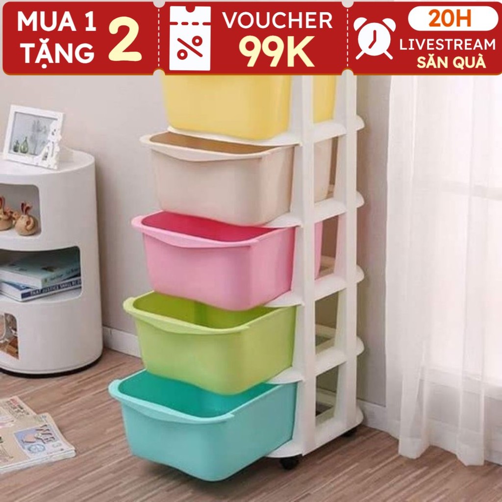 (giá rẻ nhất) tủ nhựa 5 tầng TỬ NHỰA 5 TẦNG DẦY DẶN (giao trong ngày)