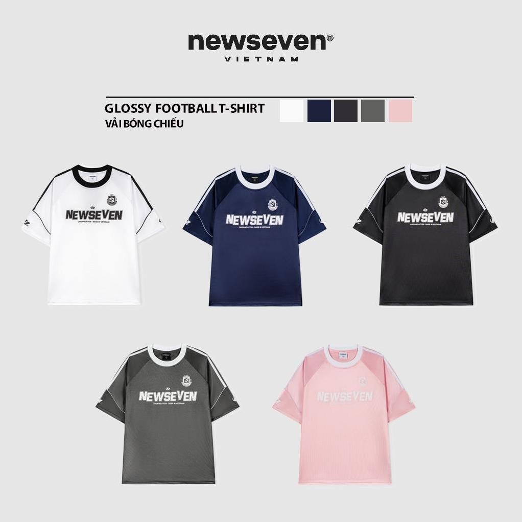 Áo Thun Jerrsey NEW.SEVEN phong cách thể thao Glossy Football T-Shirt AT.366