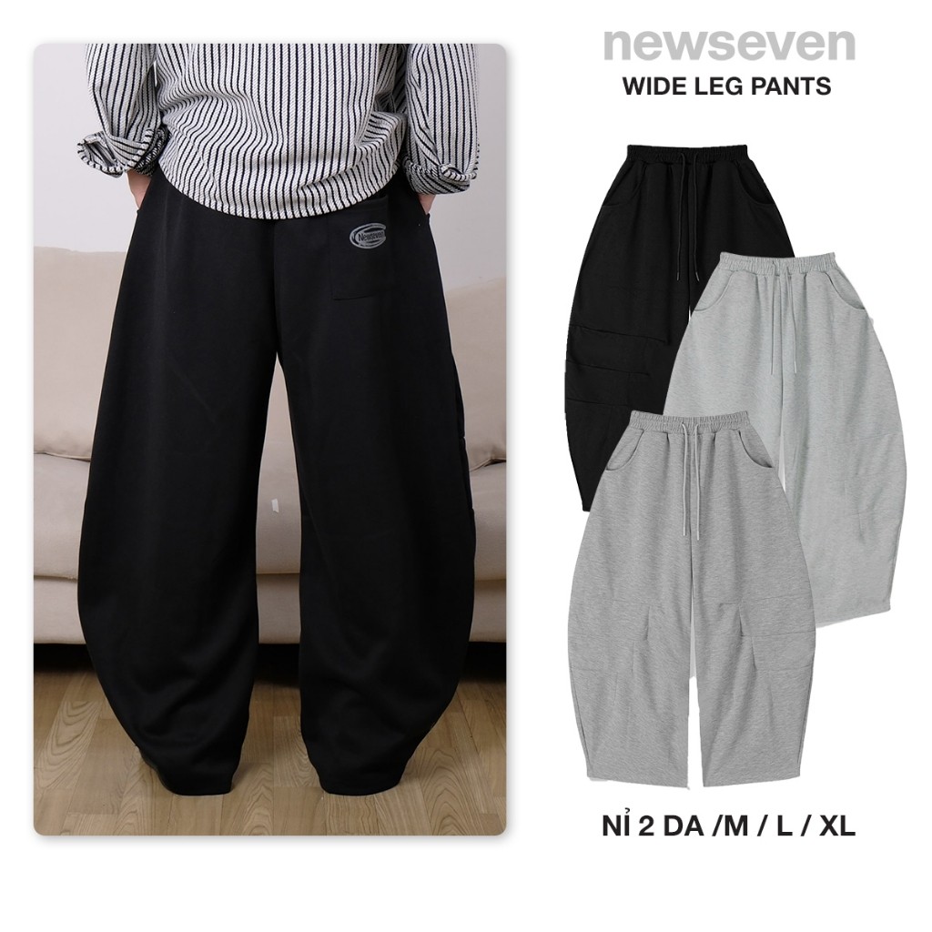 Quần nỉ ống cong form rộng NEW.SEVEN  NQD.421