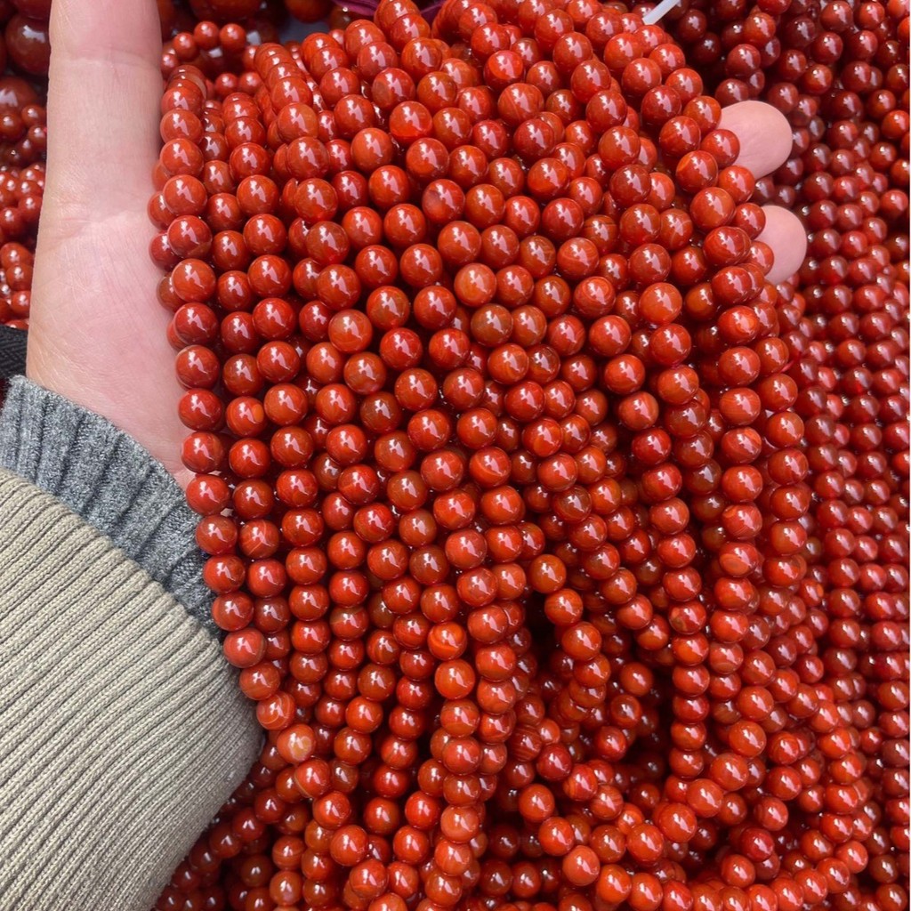 Manufacturer of Southern Red Agate Loose Beads diy Jewelry Accessories Southern Red Agate Beads Roun