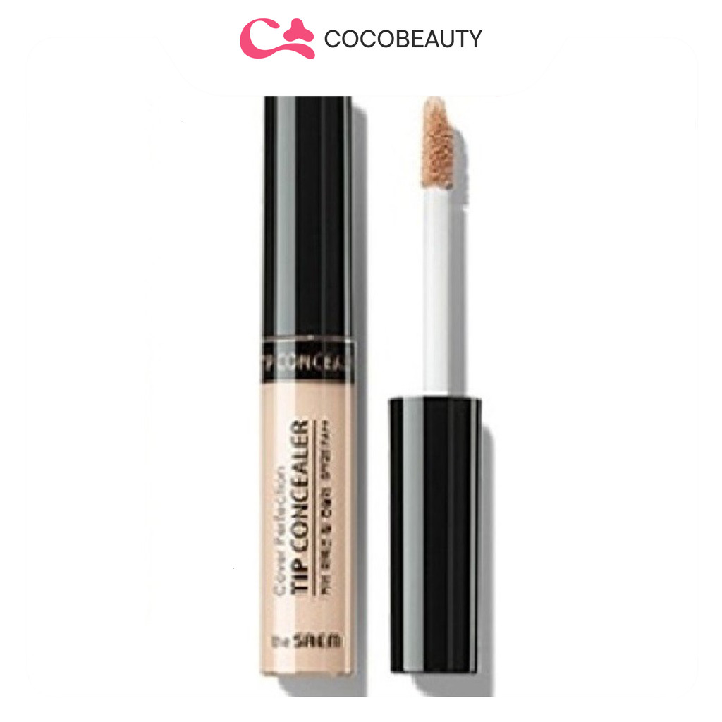 NEW Kem che khuyết điểm The Saem Cover Perfection Tip Concealer (6.5g) - TONE BRIGHTENER NEW