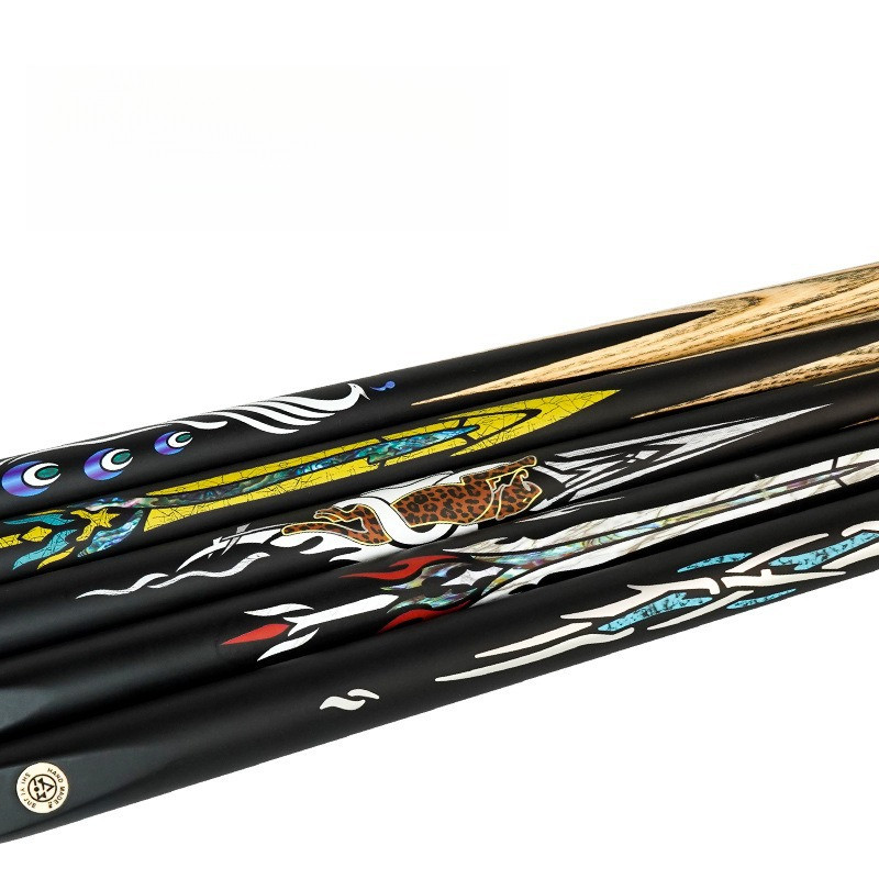 One-piece Weighted Billiard Cue Chinese Style Billiard Cue Small Tip Mid-8 Professional Billiard Cue