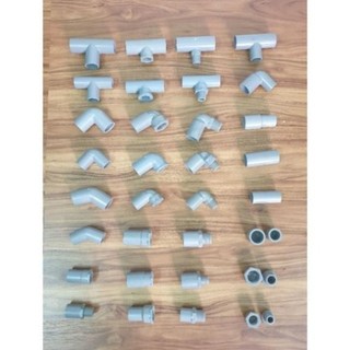  Ống nước và phụ kiện ống nước nhựa PVC Bình Minh phi 21 và phi 27  Co-nối-Tê các loại  